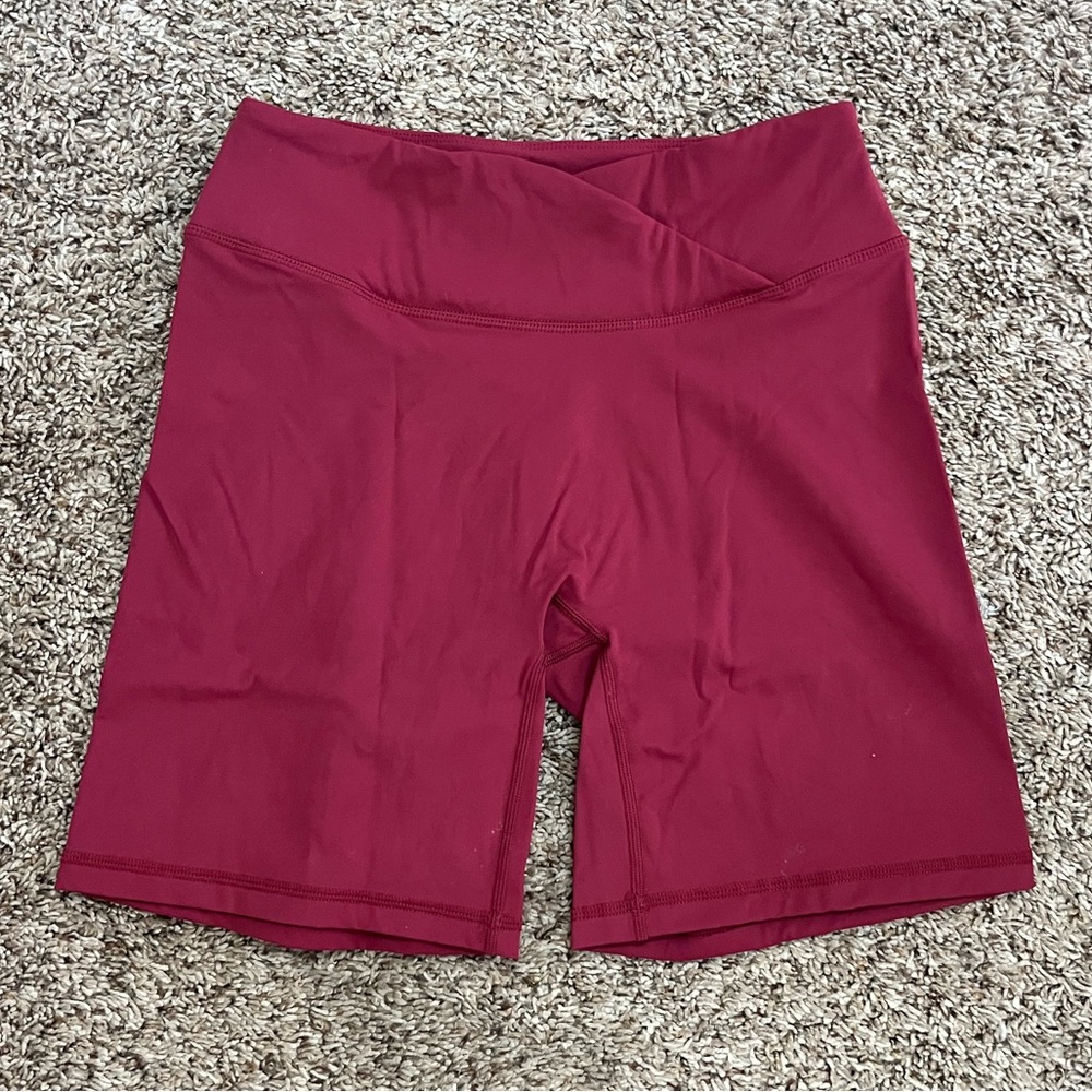 Unified wrap shorts in Burnt Cherry, Size L
